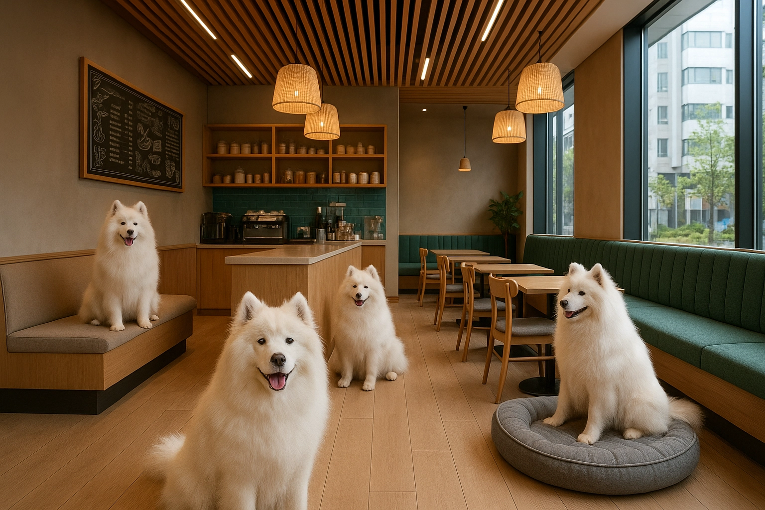 Samoyeden Cafe Bild